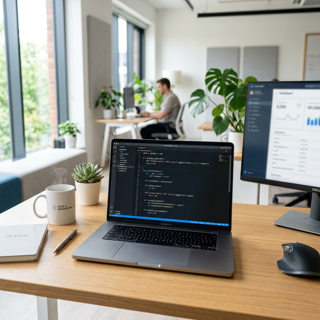 Developer coding
